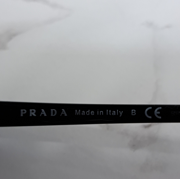 Prada Black Cat Eye SPR 01OSA Acetate Sunglasses - Picture 7 of 9